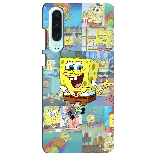 Чехол с рисунком «Радостный Спанч Боб» для Huawei P30 Чехол с рисунком «Радостный Спанч Боб» для Huawei P30