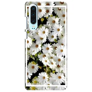 Чехол с ромашками на Huawei P30 (Рамка в ромашках)