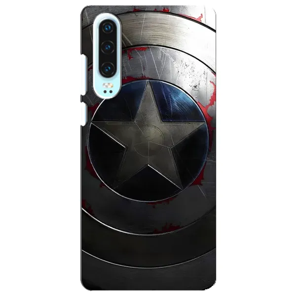 Чехол с рисунком «Ретро Щит Капитана» для Huawei P30 Чехол с рисунком «Ретро Щит Капитана» для Huawei P30
