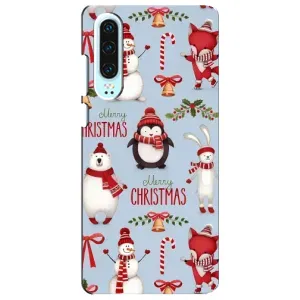 Чехол Санта Клаус для Huawei P30 (Рождественский)