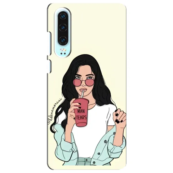 Чехол с рисунком «С напитком» для Huawei P30 Чехол с рисунком «С напитком» для Huawei P30