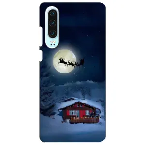 Чехол Санта Клаус для Huawei P30 (Санта)