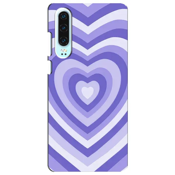 Чехол с рисунком «Сердце фиолет» для Huawei P30 Чехол с рисунком «Сердце фиолет» для Huawei P30