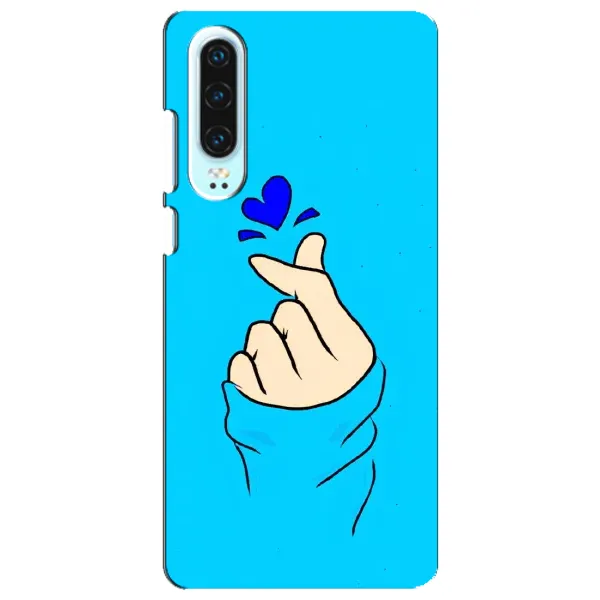Чехол с рисунком «Сердце на синем» для Huawei P30 Чехол с рисунком «Сердце на синем» для Huawei P30