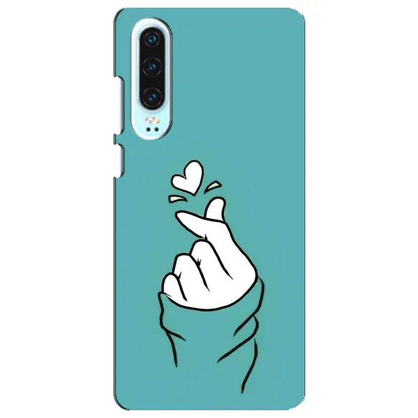 Чехол с рисунком «Сердечко на бирюзовом» для Huawei P30 Чехол с рисунком «Сердечко на бирюзовом» для Huawei P30