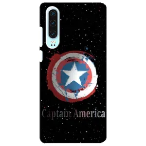 Чехол с Щитом Капитана Америки на Huawei P30 (Щит Капитана)