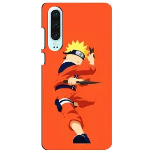 Чехлы с принтом Наруто на Huawei P30 (Силуэт Наруто)