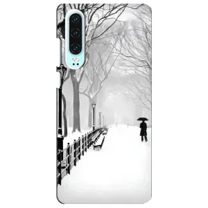 Чехлы на Новый Год Huawei P30 (Снегом замело)