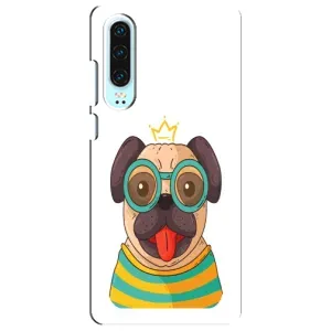 Бампер для Huawei P30 с картинкой "Песики" (Собака Король)