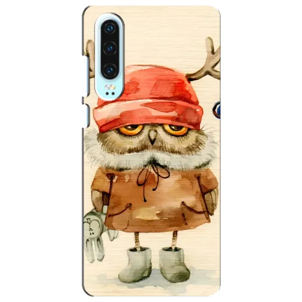 Чехол с рисунком «Сова в шапке» для Huawei P30 Чехол с рисунком «Сова в шапке» для Huawei P30