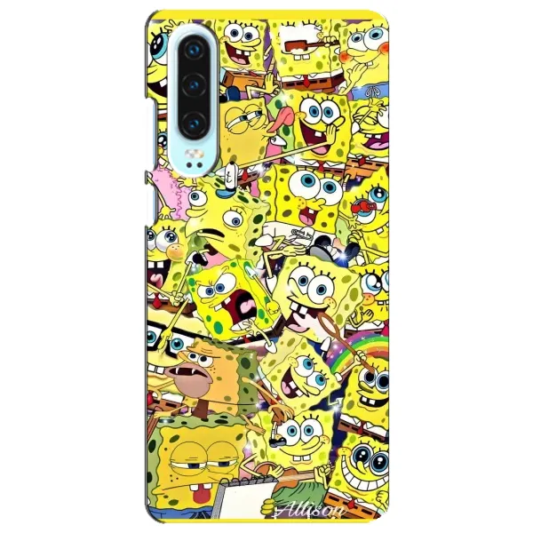 Чехол с рисунком «Спанч Боб Арт» для Huawei P30 Чехол с рисунком «Спанч Боб Арт» для Huawei P30