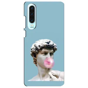 Бампер з принтом Меми для Huawei P30 (Статуя Давида)