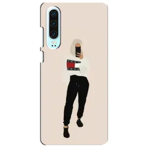 Силиконовый Чехол на Huawei P30 с картинкой Стильных Девушек (Стильная)