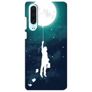 Чехол (ТПУ) с планетами на Huawei P30 (To The moon)