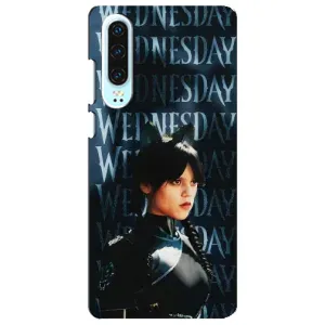 Чехлы с принтом Уэнсдей на Huawei P30 (Уэнздей с ушками)