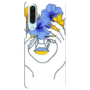 Чехол на Huawei P30 Украинский дизайн (Украинка на всю голову)