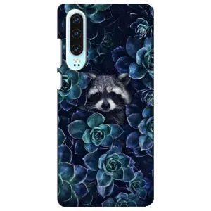 Силиконовый Чехол с Енотами на Huawei P30 (В цветах)
