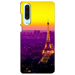 Чехол с Эйфелевой башней на Huawei P30 (Яркая башня)