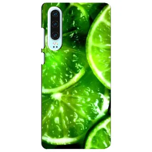 Чехол с изображением  вкусной еды для Huawei P30 (Яркий ЛАЙМ)