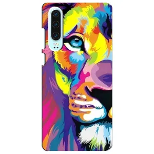 Чехол с картинкой на Huawei P30 (Яркий Лев)