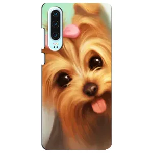 Чехол (ТПУ) Милые собачки для Huawei P30 (Йоршенский терьер)