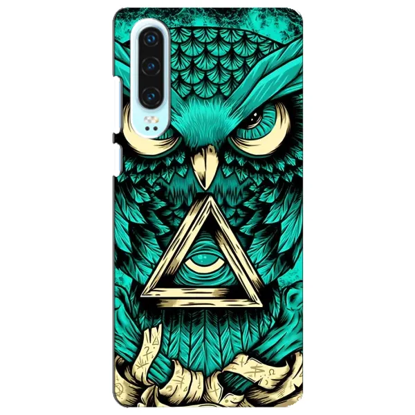 Чехол с рисунком «Зеленая сова» для Huawei P30 Чехол с рисунком «Зеленая сова» для Huawei P30