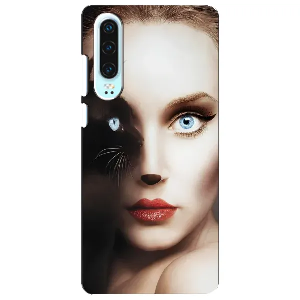 Чехол с рисунком «Женщина кошка» для Huawei P30 Чехол с рисунком «Женщина кошка» для Huawei P30