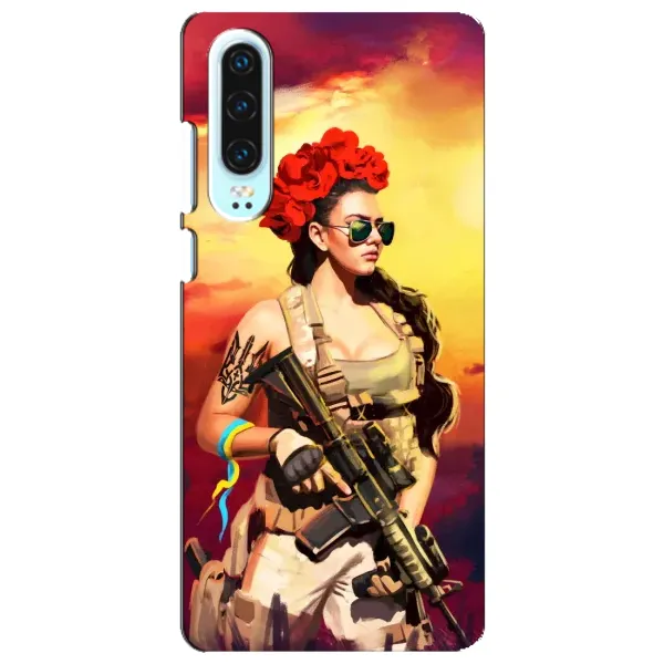 Чехол с рисунком «Женщина солдат» для Huawei P30 Чехол с рисунком «Женщина солдат» для Huawei P30