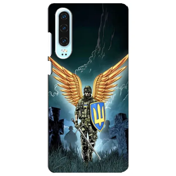 Чехол с рисунком «ЗСУ з крильями» для Huawei P30