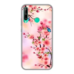 Чехол с принтом САКУРЫ на Huawei P40 Lite e (Бабочки на сакуре)
