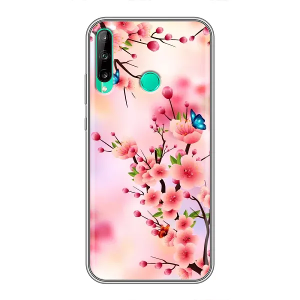 Чехол с рисунком «Бабочки на сакуре» для Huawei P40 Lite e Чехол с рисунком «Бабочки на сакуре» для Huawei P40 Lite e