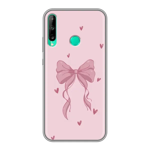 Чохол з малюнком «Бант на рожевому» для Huawei P40 Lite e Чохол з малюнком «Бант на рожевому» для Huawei P40 Lite e