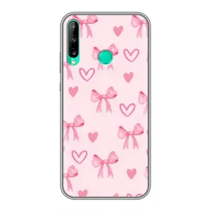 Чехол банты для Huawei P40 Lite e (Бантики и сердечки)