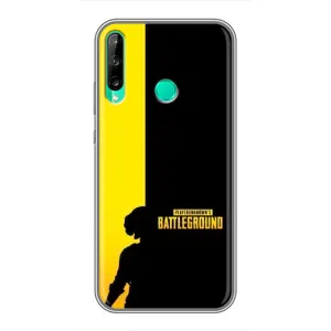 Чохол (TPU) з картинкою "Лого Пабг" на Хуавей П40 Лайт е (Battlegrounds)