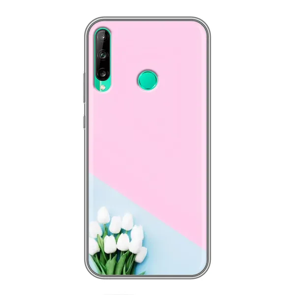 Чехол с рисунком «Белые тюльпаны» для Huawei P40 Lite e Чехол с рисунком «Белые тюльпаны» для Huawei P40 Lite e