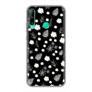 Чехлы с тематикой "ЦВЕТЫ" на Huawei P40 Lite e (цветение на чорном)