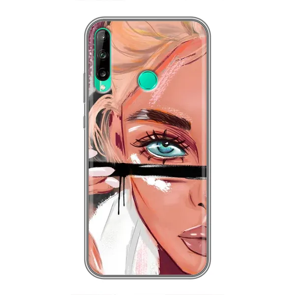 Чехол с рисунком «Девушка и ресницы» для Huawei P40 Lite e