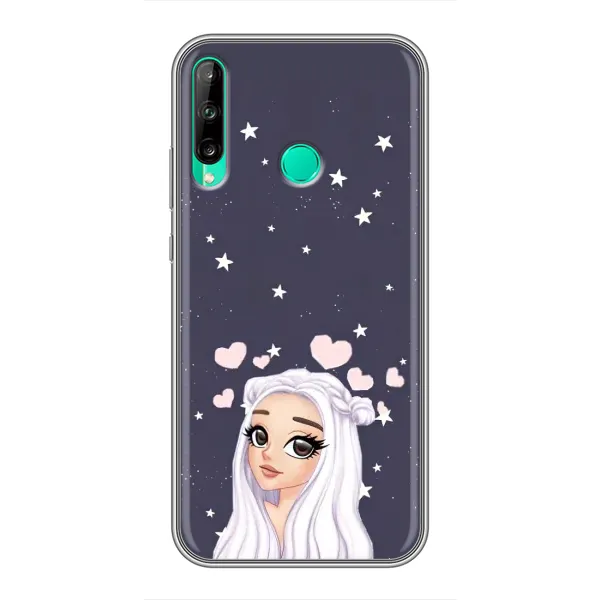 Чехол с рисунком «Девушка и сердечки» для Huawei P40 Lite e