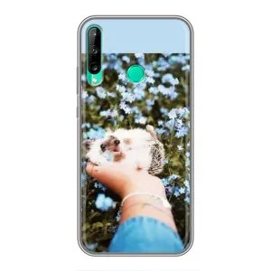 Чехлы с изображением разных животных для Huawei P40 Lite e (Ежик на руках)