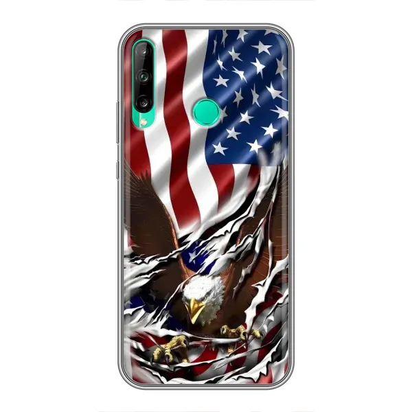 Чехол с рисунком «Флаг USA» для Huawei P40 Lite e Чехол с рисунком «Флаг USA» для Huawei P40 Lite e