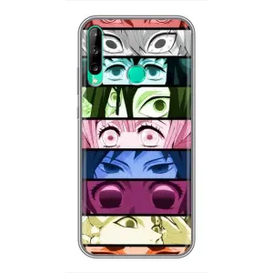Силиконовые чехлы с глазами Anime для Хуавей П40 Лайт е (Глаза Хашира)