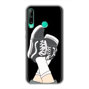 Чехол с Прикольным принтом на Huawei P40 Lite e (Кеды)