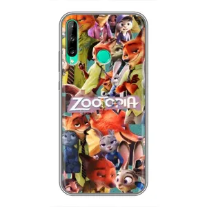 Силиконовый чехол с принтом Зоотрополіс для Huawei P40 Lite e (Коллаж героев)