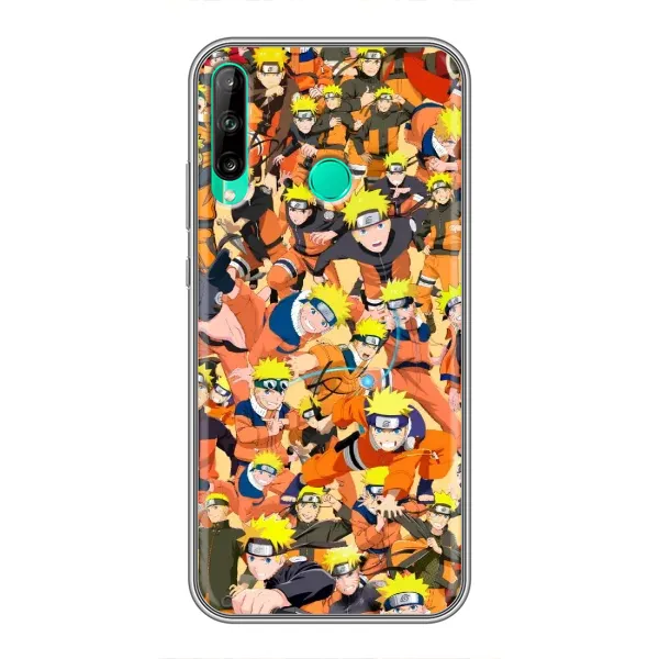 Чехол с рисунком «Коллаж Наруто» для Huawei P40 Lite e