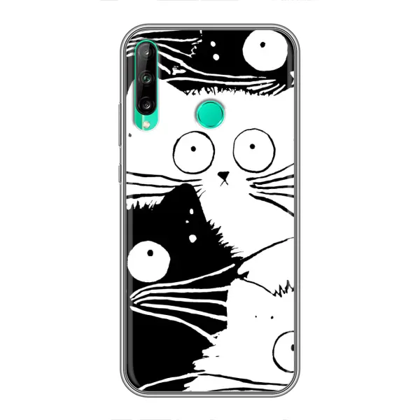 Чехол с рисунком «КОТИКИ» для Huawei P40 Lite e Чехол с рисунком «КОТИКИ» для Huawei P40 Lite e