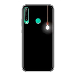 Чехол с картинками на черном фоне для Huawei P40 Lite e (Лампочка)