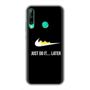 Силиконовый Чехол на Huawei P40 Lite e с картинкой Nike (Later)