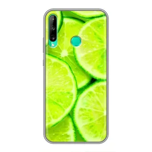 Чехол с изображением вкусной еды для Huawei P40 Lite e (Лайм)