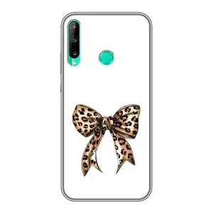 Чехол банты для Huawei P40 Lite e (Леопардовый принт)