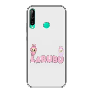 Чехол с принтом Лабубу для Huawei P40 Lite e (Логотип Лабубу)